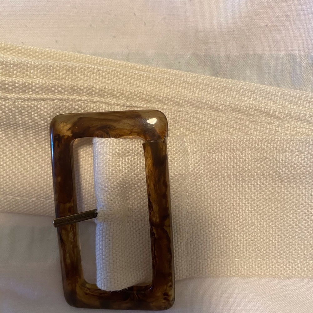 Talbots Lined White Belted Rain oat - Picture 8 of 8